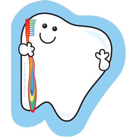 Creative Shapes Etc Mini Notepad, Tooth, 35 Sheets, PK12 SE-778